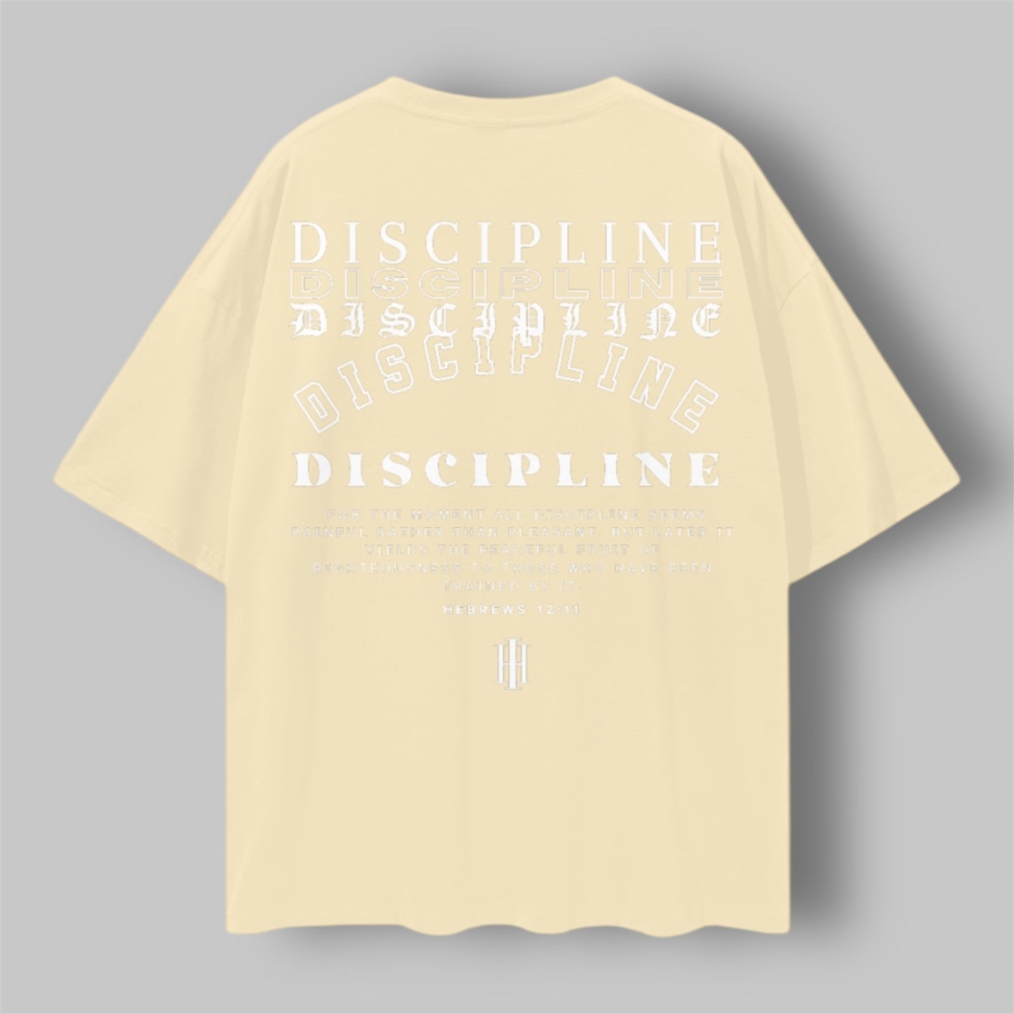 “DISCIPLINE” oversized tee