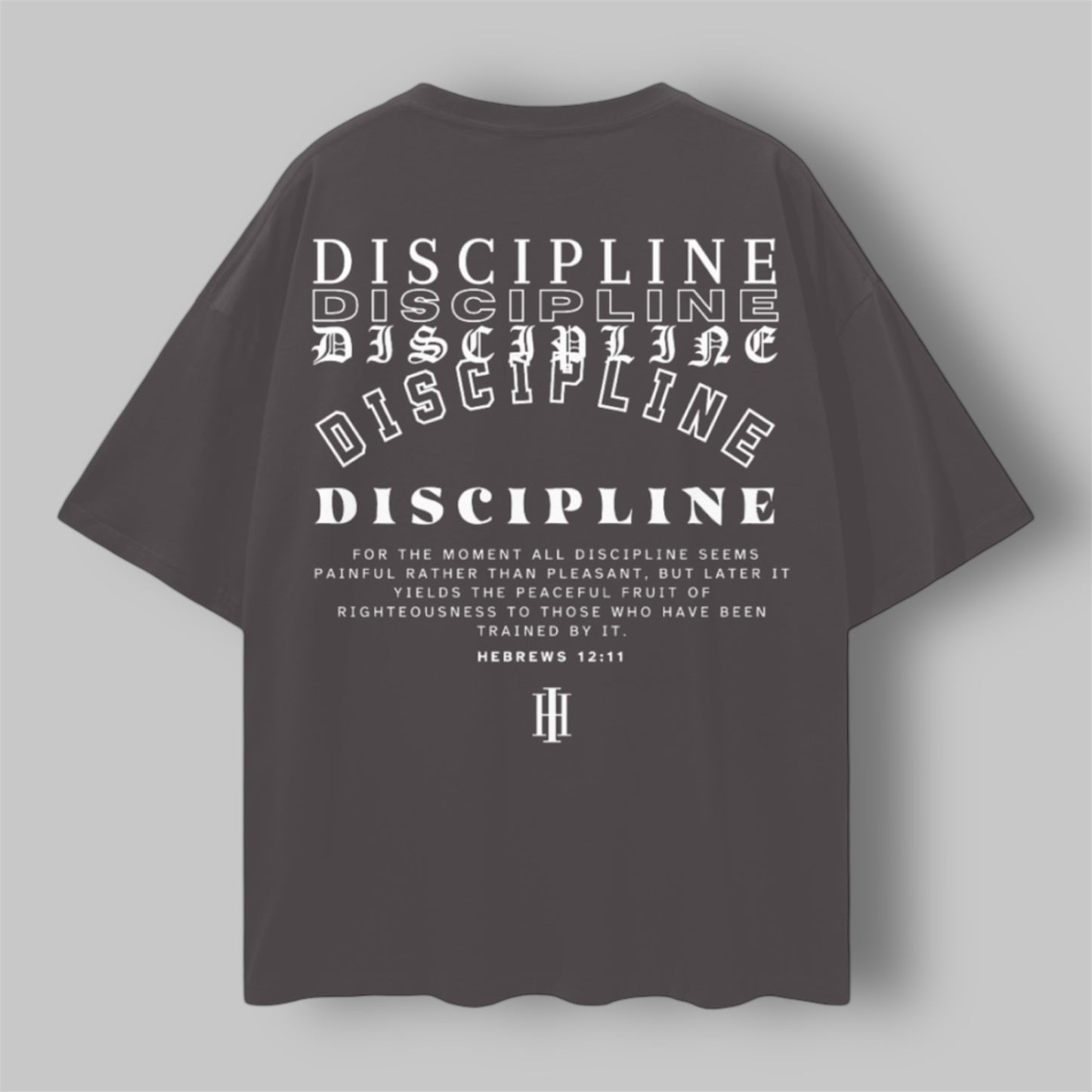 “DISCIPLINE” oversized tee