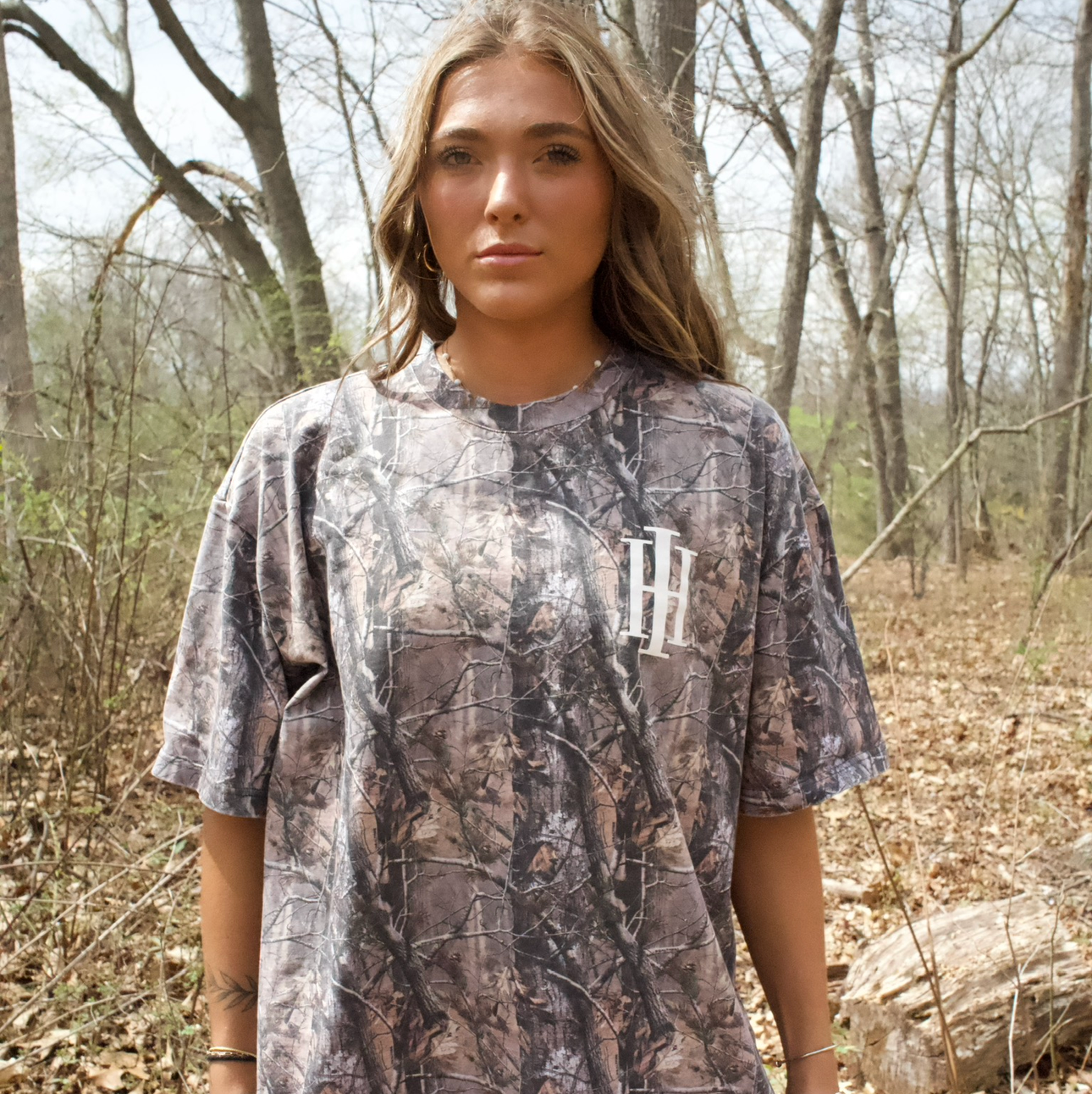 Camo oversized tee