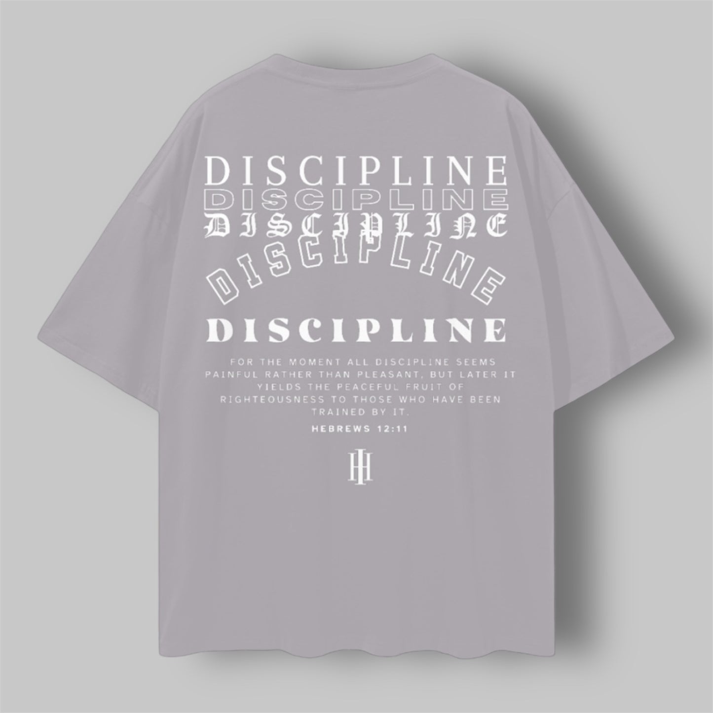 “DISCIPLINE” oversized tee