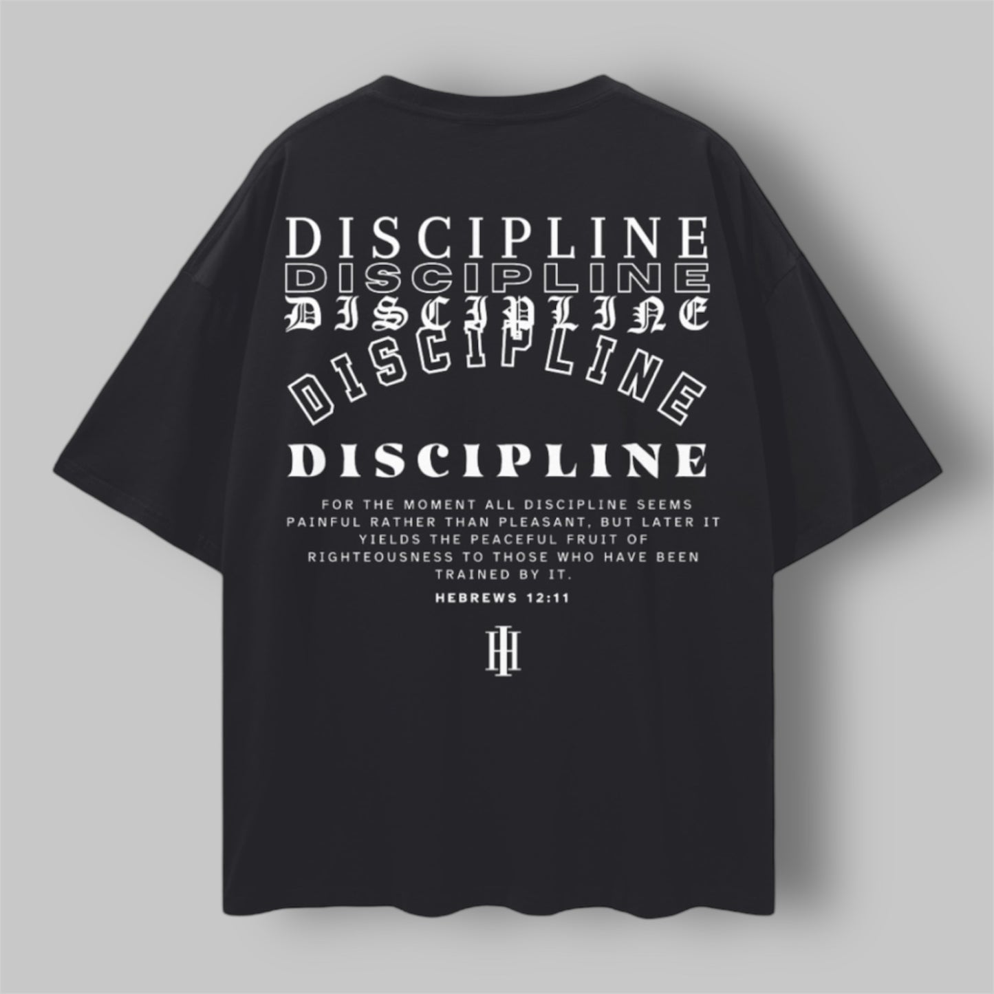 “DISCIPLINE” oversized tee
