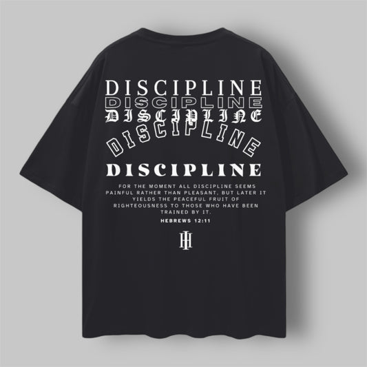 “DISCIPLINE” oversized tee