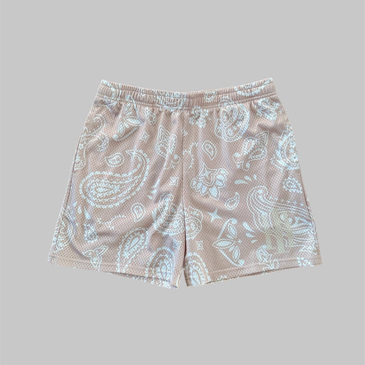 Paisley Shorts- Tan